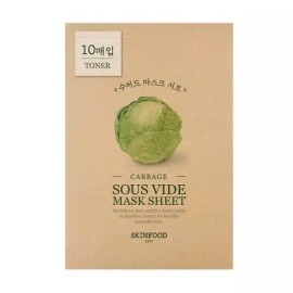 Skin Food 스킨푸드 수분진정 수비드 마스크 양배추 18g Skin Food Hydrating Soothing Sous Vide Mask Cabbage 18g [Sous vide mask (cabbage) 20 sheets]