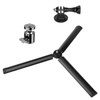 Mini Metal Tripod+ 1/4" Screw Ball Head Mount+Adapter for GoPro,