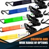 SALUINOKI 6 Pack 2 inch Ratchet Straps Heavy Duty J