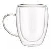 Set 2 Tazas Termicas Doble Pared Borosilicato 350ml Color Cristalino