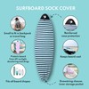 PAMGEA - Funda para tabla de surf (Aqua, Shortboard, 5'8")