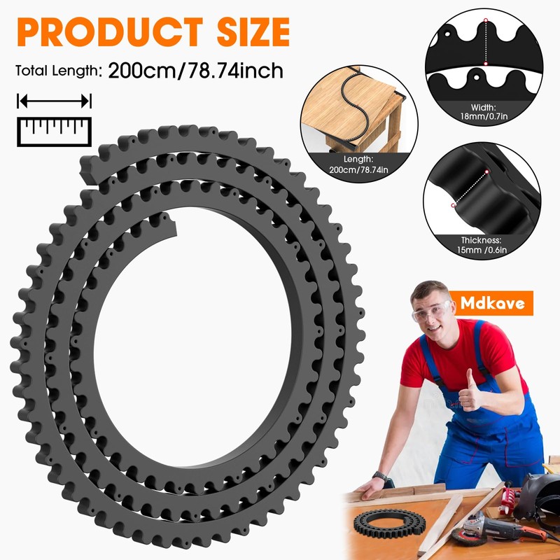 Mdkave Flexible Router Edge Guide,Professional Router Templates for Woodworking Accessories,Flexible