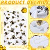 Tegeme 4 Pcs Christmas Bee Kitchen Tea Towel Honey Bee