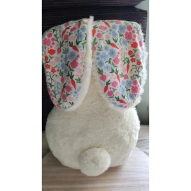 Target Cream Colored Faceless Floppy Ears Bunny Plush Pillow 12" Tall - NEW