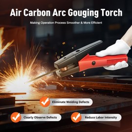 K4000 Carbon Arc Gouging Torch, 1000Amp Carbon Arc Air Gouging Torch with 7ft Cable, for Slotting, Chamfering, Cutting, Coarse Teeth, Perforation or Flushing