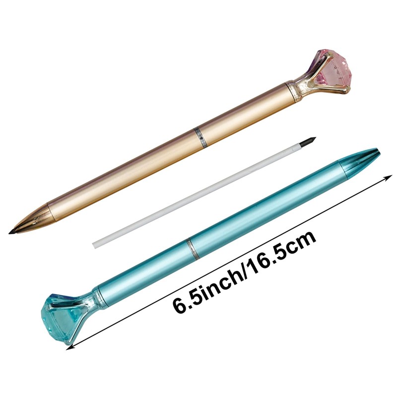 Maydahui 8 Piece Infinity Pencil, Diamond, Crystal Eternal Pencil, Metal