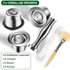 CAPMESSO Reusable Coffee Capsules Refillable Originalline Pod Stainless Steel Compatible