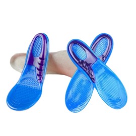 Plantillas de Gel Silicon Masajeadora Ortopédica Descanso Recortables | 2 Pares (M - Mediana)