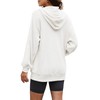 Yanekop Womens Zip Up Hoodies Oversized Casual Jacket Waffle Knit