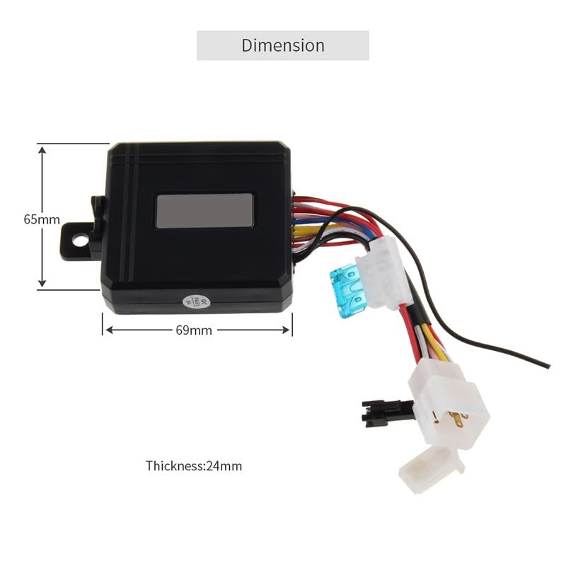 YN MageTech YNEM211 Motorcycle Alarm System with Remote Start, Built-in