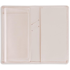 Sanlykate Leather Checkbook Cover for Men and Women, RFID Blocking Check Book Case Card Holder with Free Divider, Standard Register Duplicate Checks with pen inserts, Flesh, One Size, Simple Style