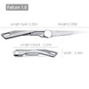 TITANER Titanium EDC Folding Pocket Knife Scalpel Knife Micro Utility