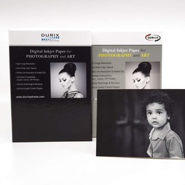 DURICO Artistic Smooth 210GSM Textured Surface Fineart Digital Inkjet Photo Paper (8" X 10", 25 Sheets)