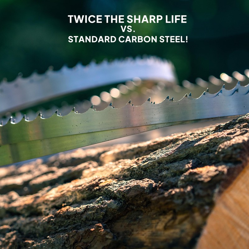 Wood-Mizer 132" Sawmill Bandsaw Blades 5-Pack - DoubleHard 10° All-Purpose