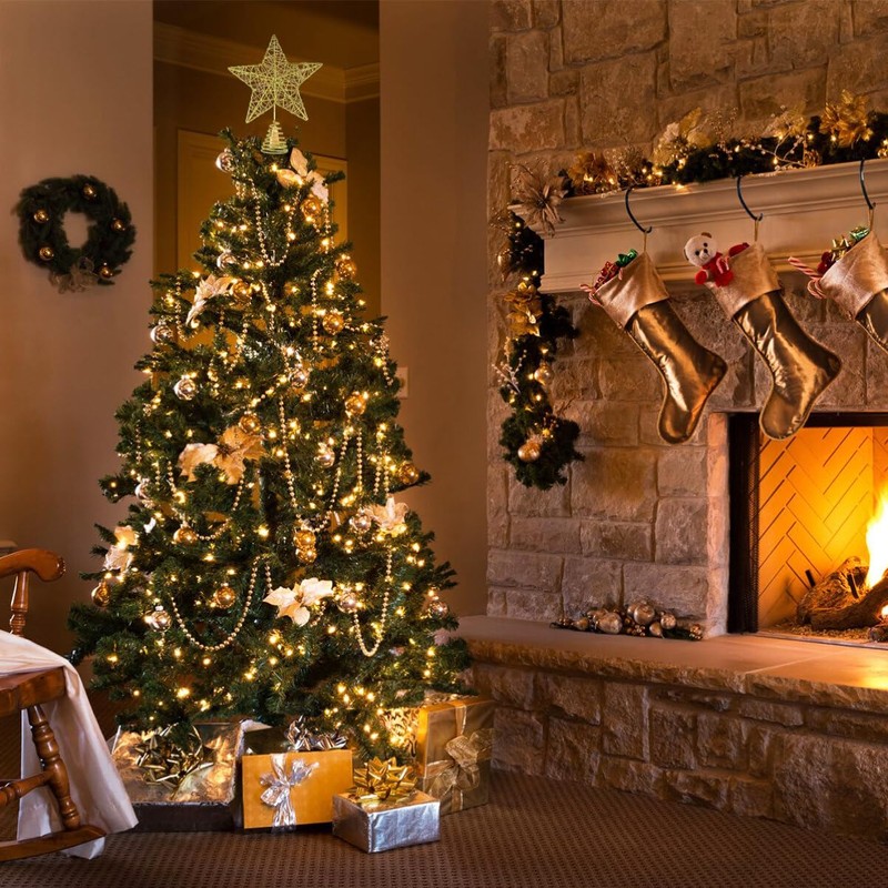Unomor - Decoración para árbol de Navidad de 10 pulgadas