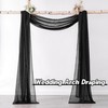 DONREN Luxury Soft Sheer Curtains Scarf for Windows - Semi
