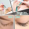 SANBREVE 4 Piezas Pinzas Para Pestañas Mink Camaleón Con Estuche