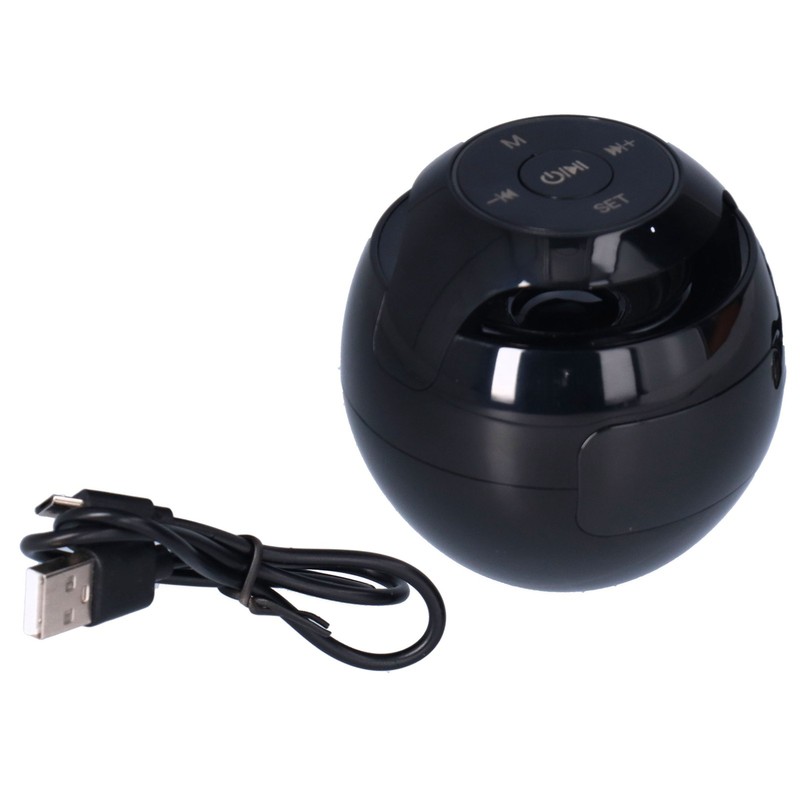 Multifunctional Bluetooth 5.0 Alarm Clock Speaker Rechargeable Ball Shape Portable