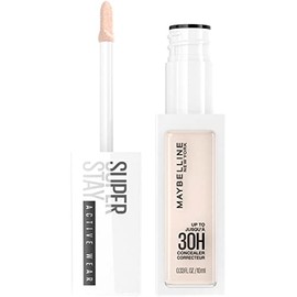 Maybelline New York Super Stay Liquid Concealer Makeup, Full Coverage Concealer, Up to 30 Hour Wear, Transfer Resistant, Natural Matte Finish, Oil-free, Available in 16 Shades, 01, 0.33 Fl Oz