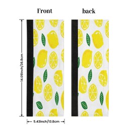 Shawcampfloor Refrigerator Microwave Door Handle Cover - Set of 2 Lemon Pattern Washable Dishwasher Fridge Kitchen Decorations Scratchproof Protective Covers Keep Your Kitchen Appliance Clean