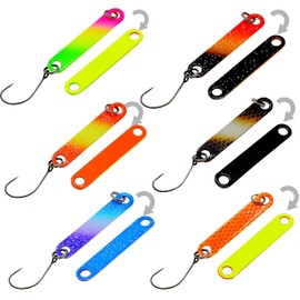 Njord Kalastus Trout Bait Stick Set 4 cm 1.5 g UV Active Trout Stick for Fishing Trout Bait Spoons Fishing Lure for Fishing (Set of 6)