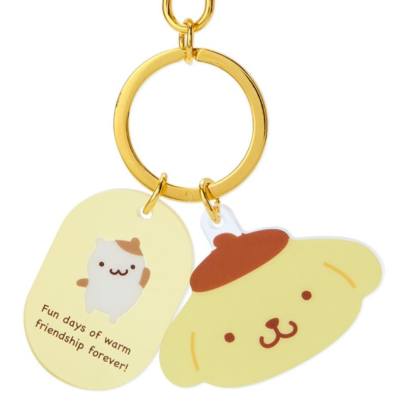 Sanrio 908380 Pom Pom Pudding, Face Shaped Key Chain