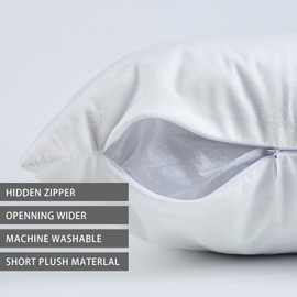 Snylcce Boho Floral Throw Pillow Covers Set of 2 Colorful Bohemian Flower Decorative Cushions Pillowcase for Bedroom Sofa Home Decor, 26x26 Inch, Velvet, Short Plush(Stone brown)