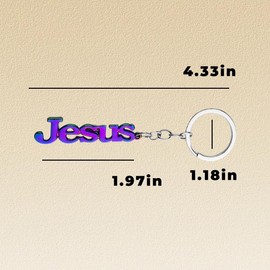 Jesus Gifts for Dad Mom Christian Gifts for Daughter Son Birthday Gifts for Brother Sister Jesus Keychain Gift for Husband Wife Baptism Gifts for Boys Friend Christian Stuff
