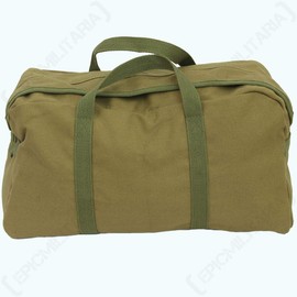 Cotton US Army Style Zipped Tool Bag (Khaki)