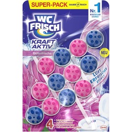 WC-Frisch Kraft Aktiv Duftspüler Blütenfrische, mit Lufterfrischer Effekt, 3er Pack (3 x 150 g)