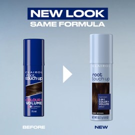 Clairol Root Touch-Up Color + Volume 2-in-1 Temporary Spray, Light Brown Hair Color, Pack of 1