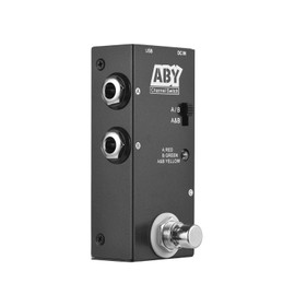 A/B Switch Guitar Pedal - Sunydog ABY Box Line Selector, Mini ABY Switch Guitar Effect Pedal True Bypass Guitar Bass Pedal AB Box - ABY Channel Switch