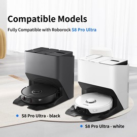 21 PCS Accessories Kit Compatible with Roborock S8 Pro Ultra Robot Vacuum Cleaner,6 Side Brushes,4 HEPA Filters,4 Dust Bags,1 Cleaning Brush,2 Main Brushes,4 Mop Pads,2 Tools