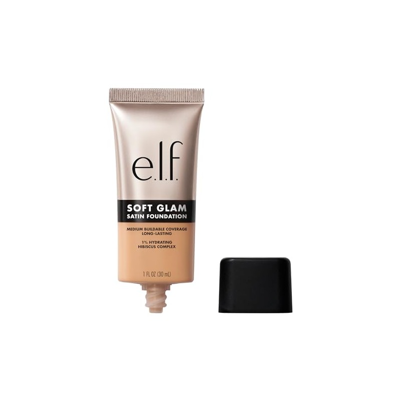 e.l.f. Soft Glam Foundation, Medium Coverage, Long-Lasting & Restorative Foundation