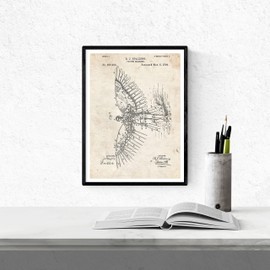 Nacnic VINTAGE - Packung mit 4 Blatt mit PATENTEN Segler. Stellen Sie Plakate mit Erfindungen und alten Patenten. Wählen Sie die Farbe, die Sie mögen. Gedruckt auf hochwertigen 250 Gramm