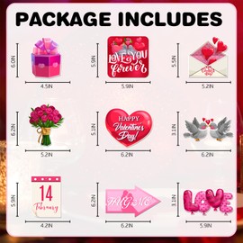 Valentine's Day Hanging Swirls Decoration 28 Pcs, Wedding Anniversary Heart Hanging Swirls Love Party Decor Supplies