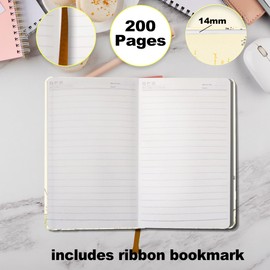 CFGBFDGH Vintage Floral Bible Notebooks for Note Taking, Jesus Wide Ruled Composition Notebook Travel Journal, 200 Pages A5 Hard Shell Note Book Diary for Writing Work, Christian Gifts for Women