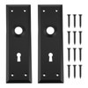 Create idea 2 Pack Matte Black Door Escutcheon Mortise Door