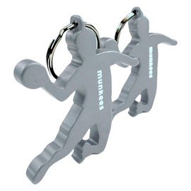Munkees keyring handballer I handball pendant integrated bottle opener, silver