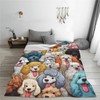 Turamurra Cartoon Poodle Dog Fleece Blanket for Mom Girls Women
