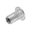 sourcing map M3 304 Stainless Steel Rivet Nuts Flat Head
