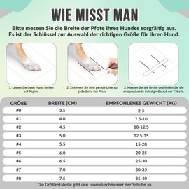 SlowTon Paw Protection Dog Shoes, Pack of 4, Breathable, Waterproof, Outdoor, Adjustable, Washable, Non-Slip, Reflective Dog Boots for Small, Medium and Large Dogs, Summer