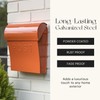 NACH Wall Mount Mailboxes for Outside, 11x4.5x12.5 in Terracotta Mail