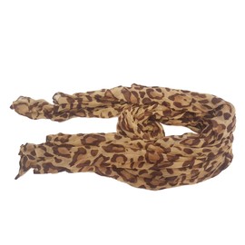 Fat-catz-copy-catz Celebrity Light Brown Leopard Animal Print Shawl Scarf Shawls Scarves Sarong