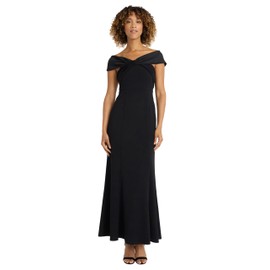 Maggy London Maxi Women-Wedding Guest, Long Formal, Evening Dresses, Black