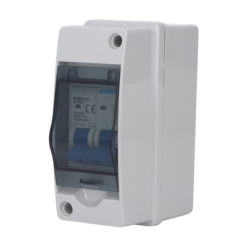 DC Disconnect Switch 40A Protective Transparent Cover Miniature Circuit Breaker