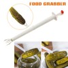 4PCS Pickle Picker Olive Grabber Food Claw Tool mit Edelstahlkrallen