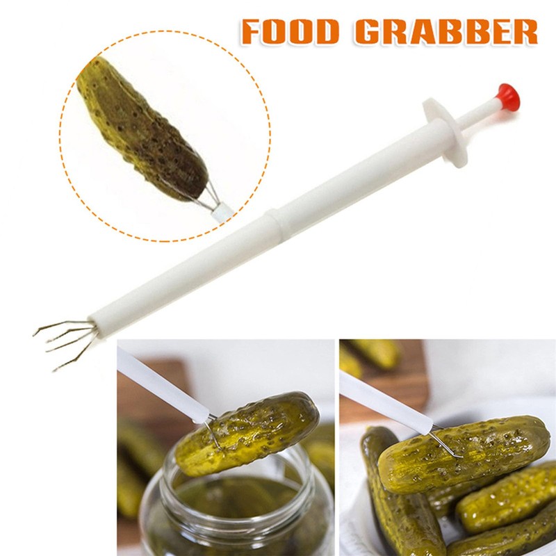 4PCS Pickle Picker Olive Grabber Food Claw Tool mit Edelstahlkrallen