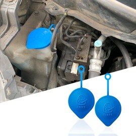 HAOBO 2PCS Windshield Washer Fluid Reservoir Cap, Coolant Reservoir Cap, Windshield Wiper Fluid Cap Replacement Cap, 38513-SB0-961 Tank Bottle Washer Fluid Cap Fits for Honda Accord Civic CRV CRX