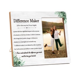 Inspirational Picture Frame For Women, Difference Maker Photo Frame, Thank You Gifts For Boss Coworker Teacher, Appreciation Gifts Frame For Birthday Christmas Thanksgiving Graduation -A11